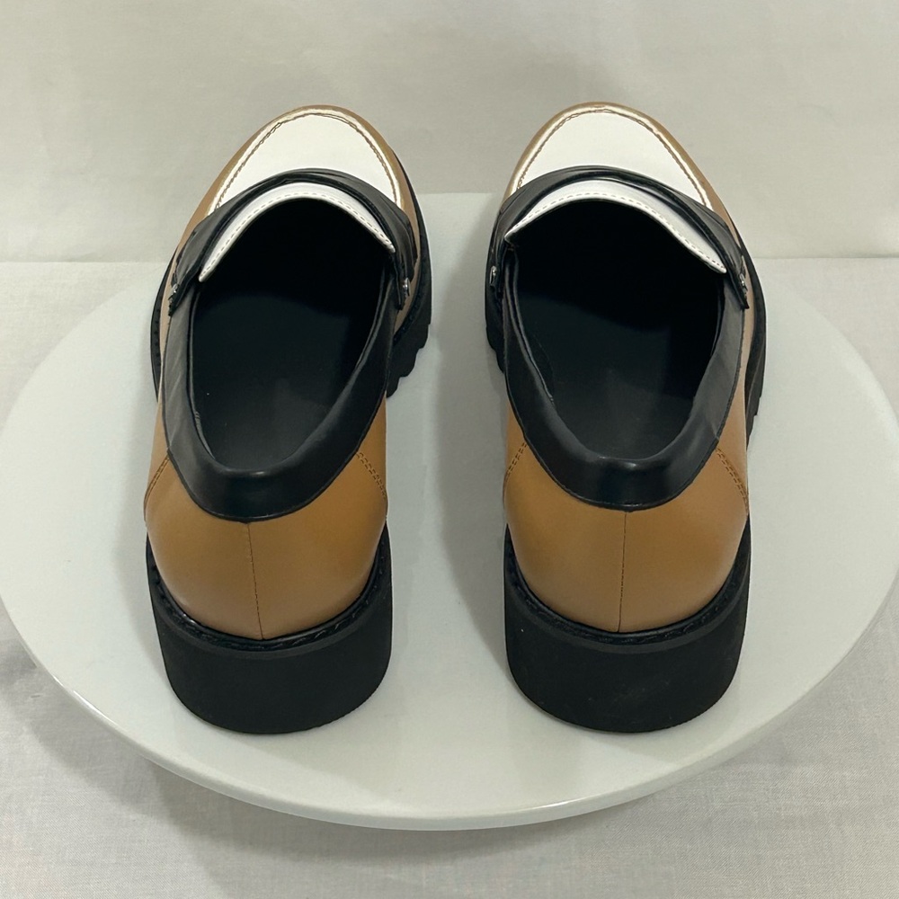Franco Sarto - Women’s Loafers in Black, White, and Tan - Picture 9 of 15